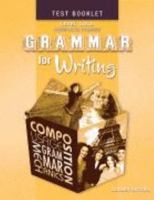 Grammar for Writing Test Booklet (Level Gold) Grade 12 B005KQUK54 Book Cover