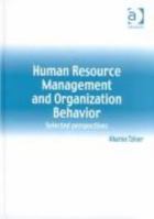 Human Resource Management and Organization Behavior: Selected Perspectives 0754618978 Book Cover