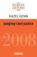 Judging Civil Justice 0521134390 Book Cover