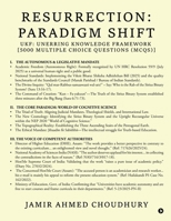 Resurrection: Paradigm Shift: UKF: Unerring Knowledge Framework B0GKVSR6KB Book Cover
