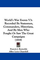 World"s War Events Vol I 1165161389 Book Cover