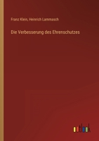 Die Verbesserung Des Ehrenschutzes 3846016462 Book Cover