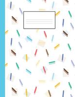 80s notebook: A fun and trendy 80's theme composition book: College ruled, soft back: Perfect for school work: Memphis print pattern design 1091254362 Book Cover