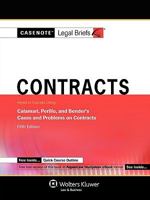 Casenote Legal Briefs: Contracts - Keyed to Murphy, Speidel & Ayres 0735550085 Book Cover