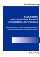 Fachdidaktik ALS Konstitutives Element Universit Rer Lehrerbildung 3828882978 Book Cover