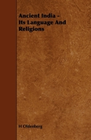 Ancient India, Its Language and Religions 9390600081 Book Cover