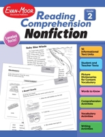 Evan-Moor Reading Comprehension: Nonfiction, Grade 2 - Homeschooling and Classroom Resource Workbook, Biographies, Science, Social studies, Geography, Leveled, Vocabulary, Text structure analysis 164514335X Book Cover