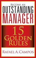 Become an Outstanding Manager: 15 Golden Rules 1935953575 Book Cover