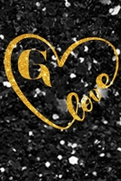 G Monogram Notebook lettre G Notebook journal Gold Confetti Glitter for Women and Girls.: Lined Note Book, Writing Pad, Journal or Diaryfor Kids, Girls & Women - 110 Pages - Size 6x9 1661961606 Book Cover