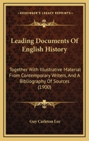 Source-Book of English History; Leading Documents 134515626X Book Cover