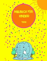 malbuch für kinder tiere: malbuch für kinder ab 2-3-4-5-6 jahren,mehr als 50 design,malbuch für mädchen ,malbuch für jungs ,hunde ,Elefant.. (German Edition) B084DHD884 Book Cover