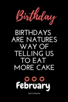 February birthday notebook | Amazing birthday notebook with black cover 1656511959 Book Cover