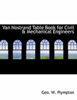 Van Nostrand Table Book for Civil & Mechanical Engineers 1286514320 Book Cover