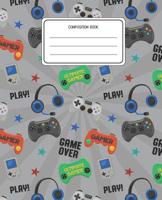Composition Book: Video Games Pattern Composition Book Lined Wide Rule Notebook for Boys Kids Back to School Preschool Kindergarten and Elementary Grades K-2 1076711898 Book Cover