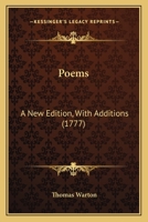 Poems. A new edition, with additions. 1140836420 Book Cover