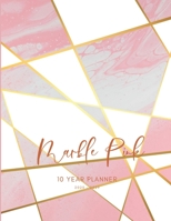 2020-2029 10 Ten Year Planner Monthly Calendar Marble Pink Goals Agenda Schedule Organizer: 120 Months Calendar; Appointment Diary Journal With Address Book, Password Log, Notes, Julian Dates & Inspir 1692803174 Book Cover