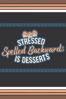 Stressed Spelled Backwards Is Desserts: Blank Journal With Dotted Grid Paper - Notebook For Cupcakes Lovers 1699441677 Book Cover