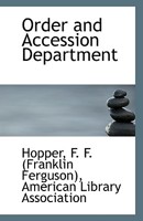 Order And Accession Department 0526548843 Book Cover