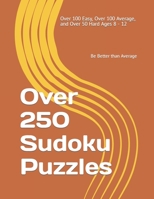 Over 250 Sudoku Puzzles: Over 100 Easy, Over 100 Average, and Over 50 Hard B0CHD4LZDV Book Cover