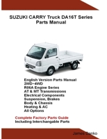 Suzuki Carry Truck DA16T Series Parts Manual 0359085210 Book Cover