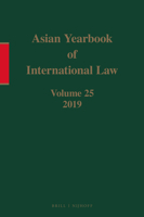 Asian Yearbook of International Law, Volume 25 (2019) 9004501231 Book Cover