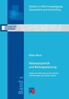 Hebesatzpolitik und Beitragsplanung 3958260845 Book Cover