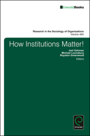 How Institutions Matter! 1786354306 Book Cover