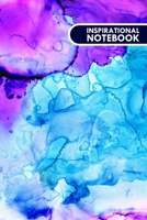 Inspirational notebook: Lined Notebook Journal - Purple and Blue Abstract Painting - 120 Pages - Large (6x9 inches) 1658264096 Book Cover