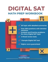 DIGITAL SAT MATH PREP WORKBOOK "Ace the Test with Confidence" B0CQFVV8ZW Book Cover