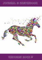 Unicorns Rock Journal and Sketchbook 1675534381 Book Cover