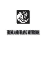 Dring and Drang Notebook 1722184760 Book Cover