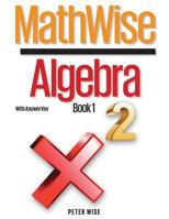 Mathwise Algebra, Book 1, with Answer Key 0997283513 Book Cover