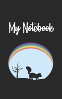 My Notebook: Skunk Retro And Vintage Style 100 Pages And Lined 1709993235 Book Cover