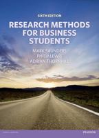 Research Methods for Business Students (4th Edition) 0273701487 Book Cover
