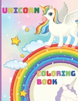 Unicorn Coloring Book: For Kids Ages 4-8, Cute Unicorn, Activity Book, Magic For Boys and Girls B08Y4FHRBR Book Cover