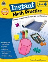 Instant Math Practice, Grade 4 1420625543 Book Cover