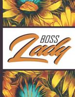 Be a Sunflower Live a Little: Boss Lady Beautiful Sun Flower Bloom Foral Pattern Composition Notebook College Students Wide Ruled Line Paper 8.5x11 Inspirational Gifts for Woman Nature Lovers Gentle S 1091741255 Book Cover