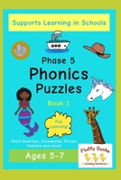Phonics Puzzles Phase 5: Book 1: Fun Learning B0991CKYBG Book Cover