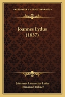 Joannes Lydus 1164948482 Book Cover