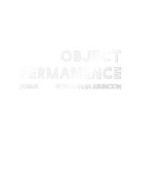 Object Permanence 0996414312 Book Cover