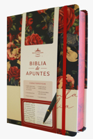 Biblia de Apuntes Rvr 1960 Tapa Dura, Azul Oscuro Con Flores / Spanish Journalling Bible Rvr 1960 Hardcover Dark Blue with Flowers B0DQH1F7WH Book Cover