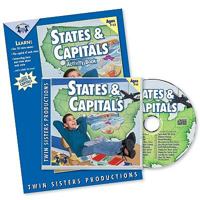 States & Capitals Music CD & Activity Book Set [With 24-Activity Book W/Maps, Graphs, Sheet Music] 1575832968 Book Cover