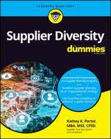 Supplier Diversity For Dummies 1119843014 Book Cover