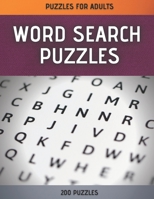 Word Search Puzzles: Word Search Puzzle Book for Adults | 200 Large Print Word Search Puzzles with Solutions B08TRLB39N Book Cover