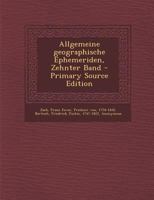 Allgemeine geographische Ephemeriden (German Edition) 3744626539 Book Cover
