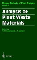 Analysis of Plant Waste Materials 3642084311 Book Cover