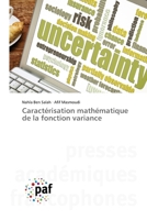 Caractérisation mathématique de la fonction variance (French Edition) 6209490522 Book Cover