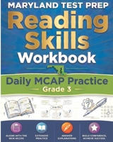 MARYLAND TEST PREP Reading Skills Workbook Daily MCAP Practice Grade 3: Preparation for the MCAP English Language Arts Assessments B084B21LZS Book Cover