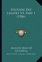 Histoire Des Lagides V3, Part 1 (1906) 1166782921 Book Cover