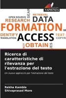 Ricerca di caratteristiche di rilevanza per l'estrazione del testo 6207407555 Book Cover